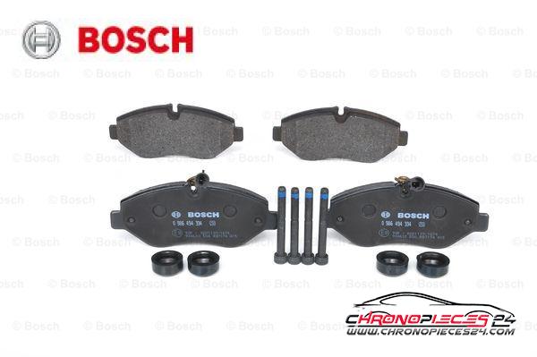 Achat de BOSCH 0 986 494 334 Kit de plaquettes de frein, frein à disque pas chères