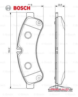 Achat de BOSCH 0 986 494 335 Kit de plaquettes de frein, frein à disque pas chères