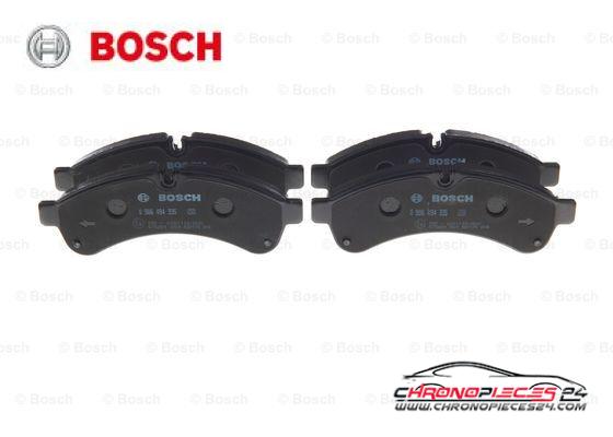 Achat de BOSCH 0 986 494 335 Kit de plaquettes de frein, frein à disque pas chères