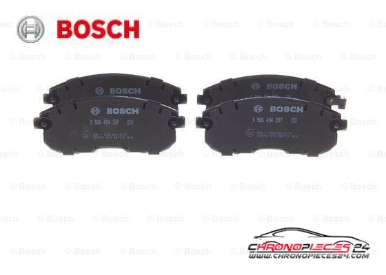 Achat de BOSCH 0 986 494 337 Kit de plaquettes de frein, frein à disque pas chères