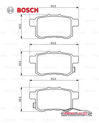 Achat de BOSCH 0 986 494 338 Kit de plaquettes de frein, frein à disque pas chères