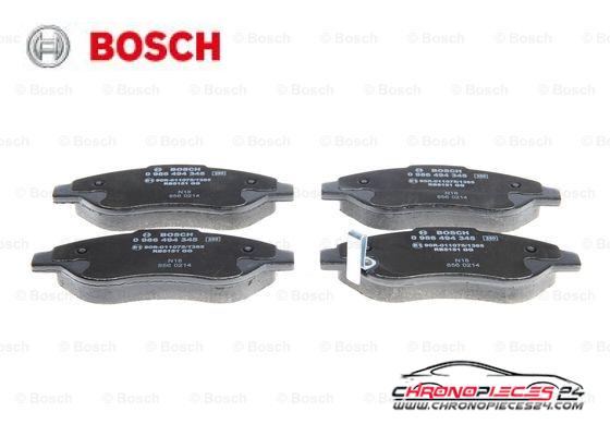 Achat de BOSCH 0 986 494 345 Kit de plaquettes de frein, frein à disque pas chères