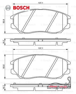 Achat de BOSCH 0 986 494 347 Kit de plaquettes de frein, frein à disque pas chères