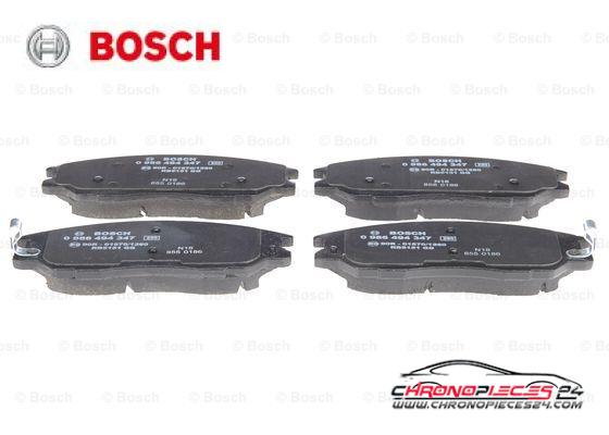 Achat de BOSCH 0 986 494 347 Kit de plaquettes de frein, frein à disque pas chères