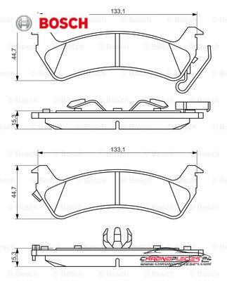 Achat de BOSCH 0 986 494 348 Kit de plaquettes de frein, frein à disque pas chères