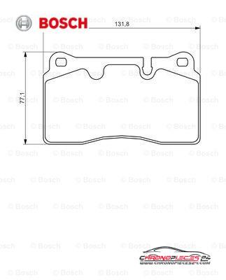 Achat de BOSCH 0 986 494 351 Kit de plaquettes de frein, frein à disque pas chères