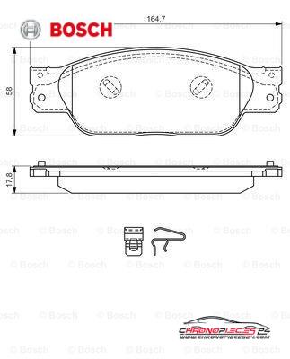 Achat de BOSCH 0 986 494 355 Kit de plaquettes de frein, frein à disque pas chères