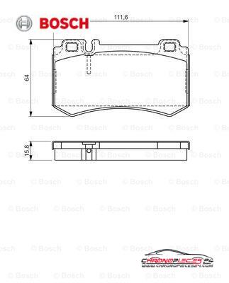 Achat de BOSCH 0 986 494 356 Kit de plaquettes de frein, frein à disque pas chères