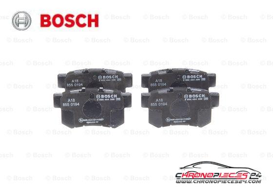 Achat de BOSCH 0 986 494 358 Kit de plaquettes de frein, frein à disque pas chères