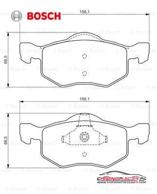 Achat de BOSCH 0 986 494 361 Kit de plaquettes de frein, frein à disque pas chères