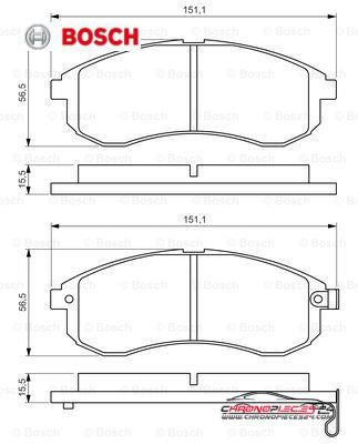 Achat de BOSCH 0 986 494 362 Kit de plaquettes de frein, frein à disque pas chères