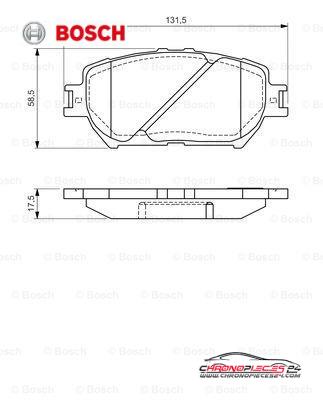 Achat de BOSCH 0 986 494 363 Kit de plaquettes de frein, frein à disque pas chères