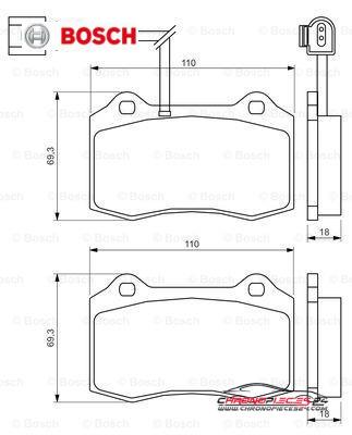 Achat de BOSCH 0 986 494 367 Kit de plaquettes de frein, frein à disque pas chères