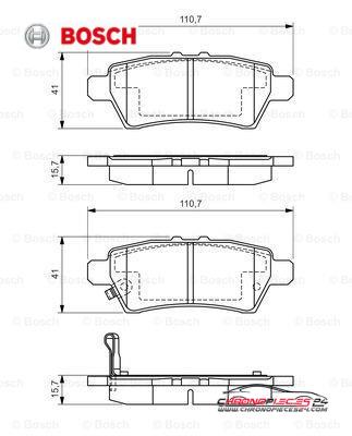 Achat de BOSCH 0 986 494 369 Kit de plaquettes de frein, frein à disque pas chères