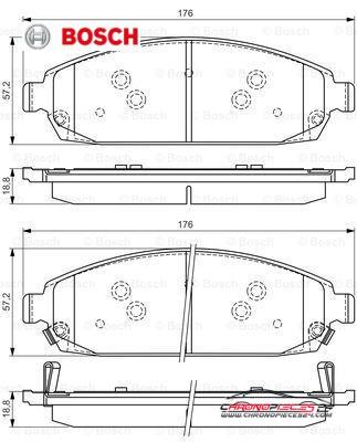 Achat de BOSCH 0 986 494 370 Kit de plaquettes de frein, frein à disque pas chères