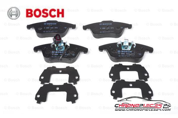 Achat de BOSCH 0 986 494 372 Kit de plaquettes de frein, frein à disque pas chères