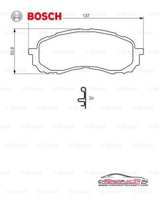 Achat de BOSCH 0 986 494 373 Kit de plaquettes de frein, frein à disque pas chères