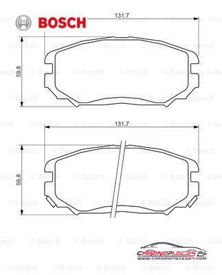 Achat de BOSCH 0 986 494 374 Kit de plaquettes de frein, frein à disque pas chères