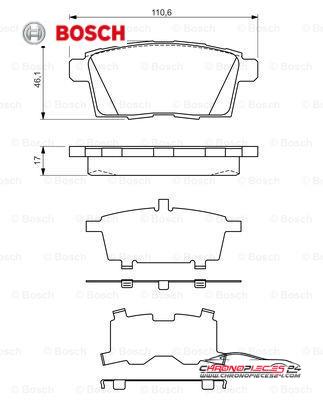 Achat de BOSCH 0 986 494 376 Kit de plaquettes de frein, frein à disque pas chères