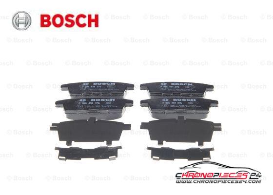 Achat de BOSCH 0 986 494 376 Kit de plaquettes de frein, frein à disque pas chères