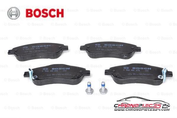 Achat de BOSCH 0 986 494 379 Kit de plaquettes de frein, frein à disque pas chères