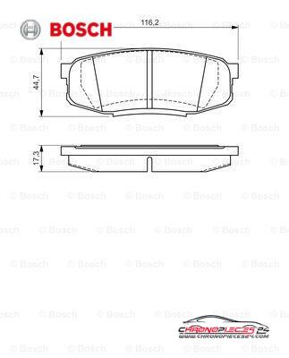 Achat de BOSCH 0 986 494 380 Kit de plaquettes de frein, frein à disque pas chères