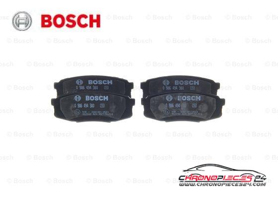 Achat de BOSCH 0 986 494 380 Kit de plaquettes de frein, frein à disque pas chères