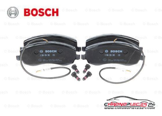 Achat de BOSCH 0 986 494 385 Kit de plaquettes de frein, frein à disque pas chères