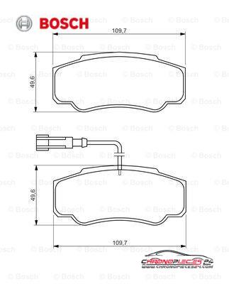 Achat de BOSCH 0 986 494 391 Kit de plaquettes de frein, frein à disque pas chères