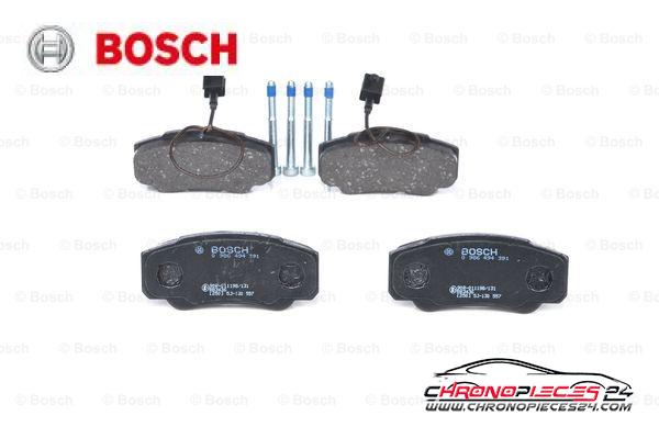 Achat de BOSCH 0 986 494 391 Kit de plaquettes de frein, frein à disque pas chères