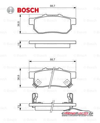 Achat de BOSCH 0 986 494 392 Kit de plaquettes de frein, frein à disque pas chères