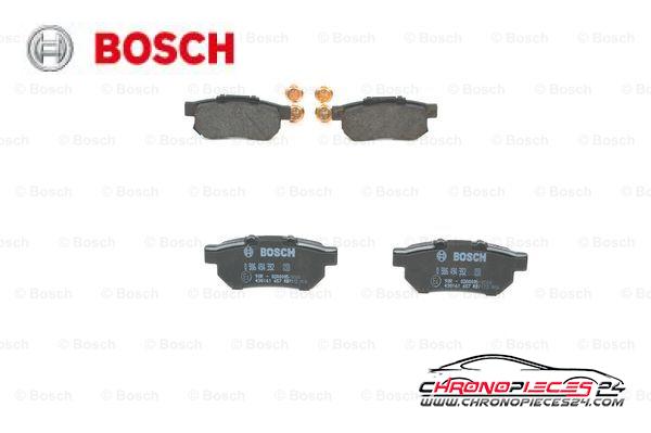 Achat de BOSCH 0 986 494 392 Kit de plaquettes de frein, frein à disque pas chères