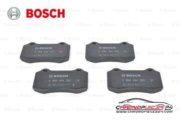 Achat de BOSCH 0 986 494 393 Kit de plaquettes de frein, frein à disque pas chères