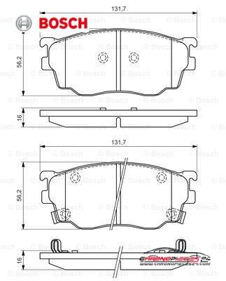 Achat de BOSCH 0 986 494 394 Kit de plaquettes de frein, frein à disque pas chères