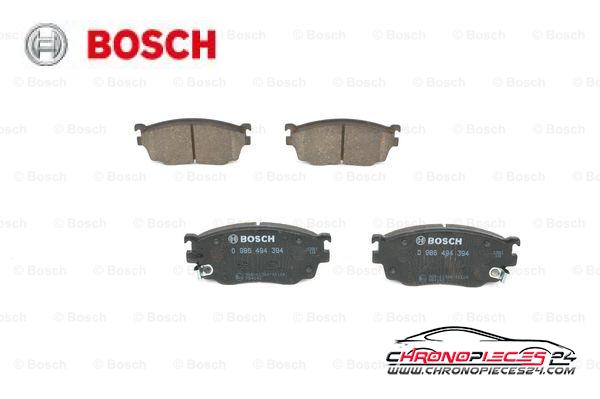 Achat de BOSCH 0 986 494 394 Kit de plaquettes de frein, frein à disque pas chères