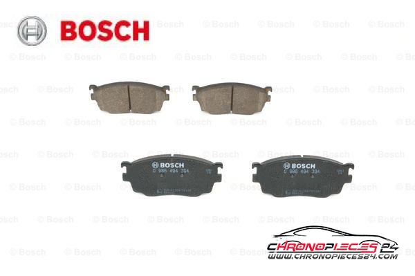 Achat de BOSCH 0 986 494 394 Kit de plaquettes de frein, frein à disque pas chères