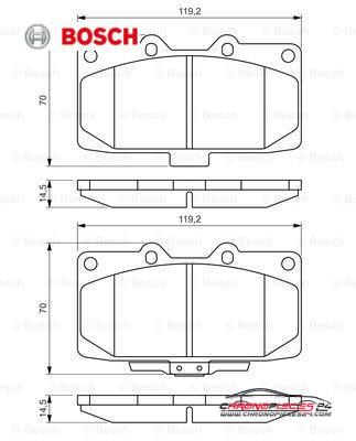 Achat de BOSCH 0 986 494 398 Kit de plaquettes de frein, frein à disque pas chères