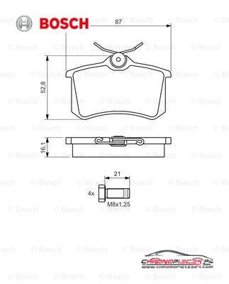 Achat de BOSCH 0 986 494 399 Kit de plaquettes de frein, frein à disque pas chères