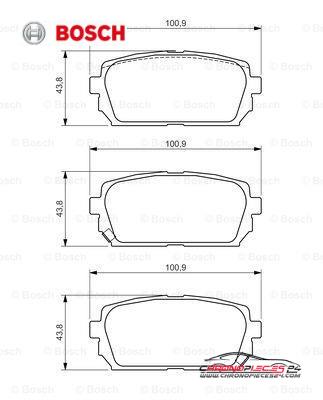 Achat de BOSCH 0 986 494 400 Kit de plaquettes de frein, frein à disque pas chères