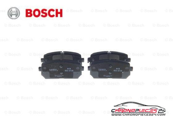 Achat de BOSCH 0 986 494 400 Kit de plaquettes de frein, frein à disque pas chères