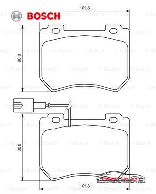 Achat de BOSCH 0 986 494 402 Kit de plaquettes de frein, frein à disque pas chères