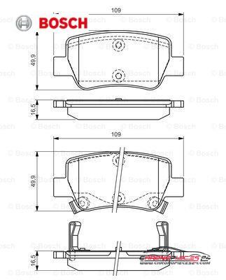 Achat de BOSCH 0 986 494 403 Kit de plaquettes de frein, frein à disque pas chères