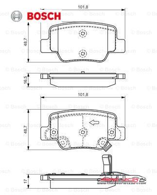 Achat de BOSCH 0 986 494 404 Kit de plaquettes de frein, frein à disque pas chères