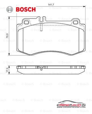 Achat de BOSCH 0 986 494 405 Kit de plaquettes de frein, frein à disque pas chères