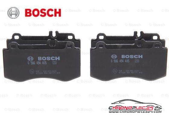 Achat de BOSCH 0 986 494 405 Kit de plaquettes de frein, frein à disque pas chères