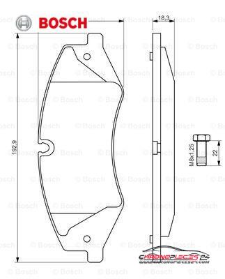 Achat de BOSCH 0 986 494 408 Kit de plaquettes de frein, frein à disque pas chères