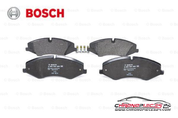 Achat de BOSCH 0 986 494 408 Kit de plaquettes de frein, frein à disque pas chères