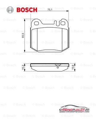 Achat de BOSCH 0 986 494 410 Kit de plaquettes de frein, frein à disque pas chères