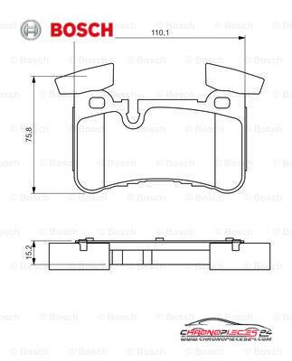 Achat de BOSCH 0 986 494 411 Kit de plaquettes de frein, frein à disque pas chères