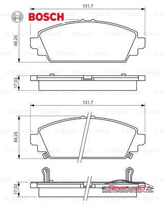 Achat de BOSCH 0 986 494 414 Kit de plaquettes de frein, frein à disque pas chères